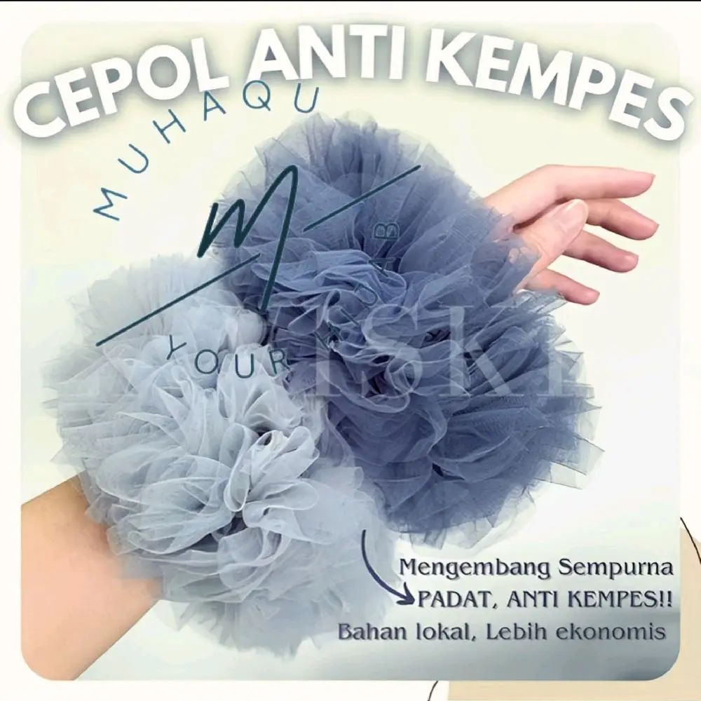 CEPOL TILE JUMBO | SCRUNCHIE TILLE JUMBO PREMIUM | CEPOL HIJAB ANTI PUSING