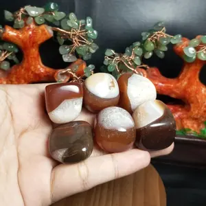 Natural Red Carnelian Tumble 2-3  cm Paket 100 grams (3)