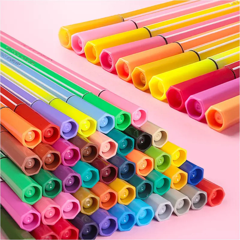 YH SPIDOL ANAK 1 SET PULPEN MARKER SPIDOL WARNA WARNI 12/24 WARNA / HEXAGONAL WATERCOLOR MARKER PEN 5