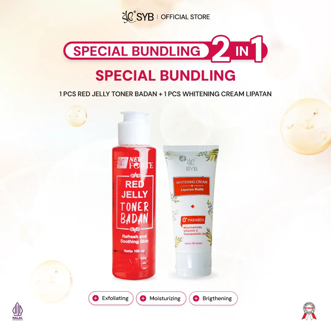 Red Jelly Toner 100ml + Krim Lipatan