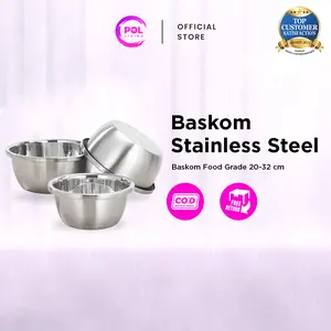 POL - Baskom Stainless Steel Food Grade 20-32cm