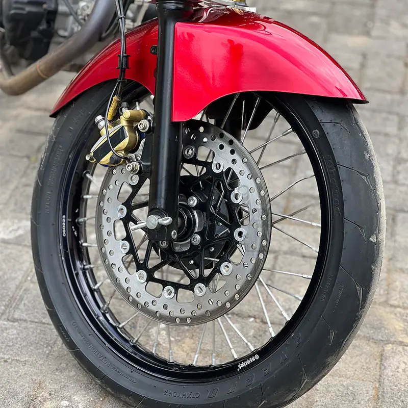 Piringan Cakram Depan Model Bulat Bunga Panigale FREEDAY 300mm Plus Braket Jupiter Z FIZR F1Z R Vega ZR R Jupiter MX King Rx King Supra Grand GL Megapro Tiger Verza Kharisma CB 150 Old 8