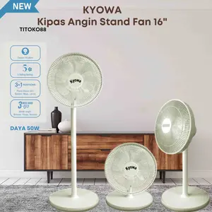 Kipas Angin Standing Kyowa KW-1608A / Kipas Berdiri 2in1 / 5 Baling Baling / Kipas Remote / Desain Modern