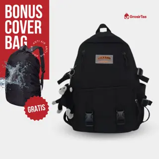 Tas Ransel Backpack Kanvas Pria Wanita Tas punggung ALBA Sekolah SD SMP SMK