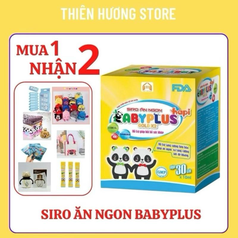 [ MUA 1 TẶNG 1 QUÀ ] Siro Ăn Ngon BabyPlus Hapi ( 1 hộp 30 gói) vietnam Vitamin Men Vi Sinh