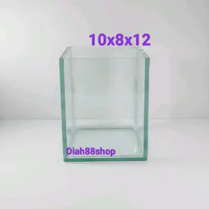 soliter cupang soliter mini 10x8x12 aquarium mini guppy akuarium cupang soliter guppy soliter kaca full