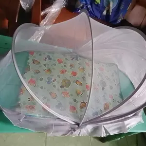 FUTUREMED Kelambu Bayi Lipat Tenda Bayi Praktis Anti Nyamuk, Portable Anak Bayi Ranjang Kotak Tenda Jaring Bayi