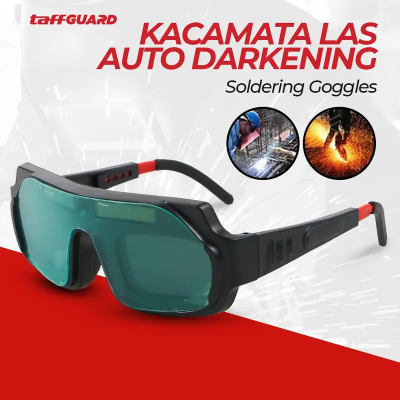Kacamata Pelindung Las Otomatis Auto Darkening Soldering Goggles 2