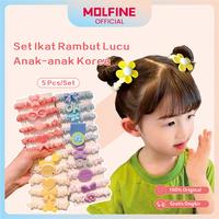 Gambar Molfine Set Ikat Rambut Usus Kecil Gaya Korea 5 PCS Karet Tak Merusak Rambut Anak Perempuan Gaya Resin Lucu untuk Gadis - Hijau dari Molfine Shop Kab. Tangerang 1 Tokopedia