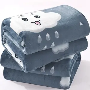 Selimut Bulu Halus 150x200 Motif Awan Lucu Murah Berkualitas Kado Kain