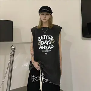 Rompi Retro Katun Murni Tebal 2026, Gaya Baru, Musim Semi/Musim Gugur 2026, Pakaian Luar Serbaguna, Tanpa Lengan, Potongan Longgar, Atasan Hitam (untuk Instagram)