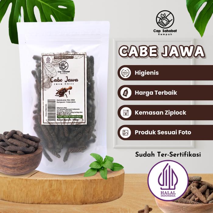 Gambar 100gr Cabe Jawa / Java Long Pepper - 100gr dari Cap Sahabat Rempah Kota Bandung Tokopedia