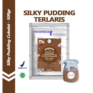 [SILKY PUDDING] Bubuk Silky Pudding Rasa Coklat / Cokelat 500 Gr Mix Gula Puding Sutera Pudot Dessert Instant Omura Powder