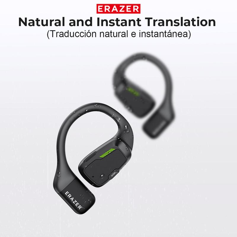 ERAZER XP6 AI Smart True Wireless Bluetooth Headset V5.4 TWS AI Real-time Translation Conversation Downloadable APP Download LED Touch Screen OWS Headphone Olahraga Gaming 8