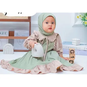 𝕼𝖚𝖊𝖊𝖓 Gamis Bayi Anak Perempuan Usi 3Bulan Sampai 2 Tahun Terbaru 2023 Halwa Kids + Hijab Gamis Balita Terbaru Gamis Bayi Bahan Crinkle Premiuk Kekinian Gamia Bayi Polos
