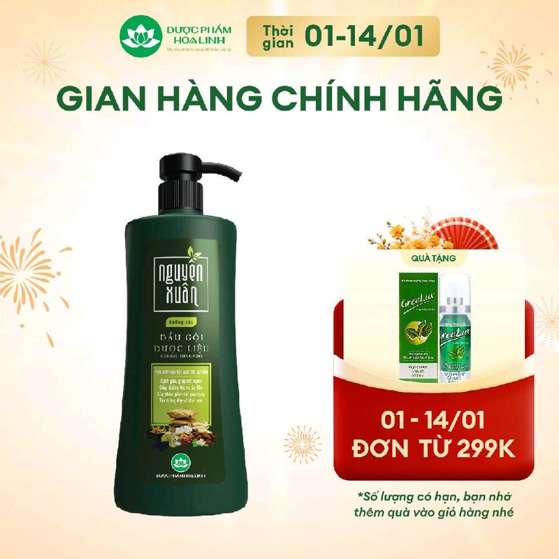  Dầu gội dược liệu Nguyên Xuân Xanh dưỡng tóc 470g - Tặng thêm 50g giá không đổi 