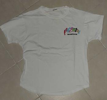 Product Review of NO.1 New Trendy Fashion Joker Loose Dovetail Base Men's Foam Embroidered Printed Couple Short Sleeve Casual Handsome Mature T-shirt from ข**บ 1