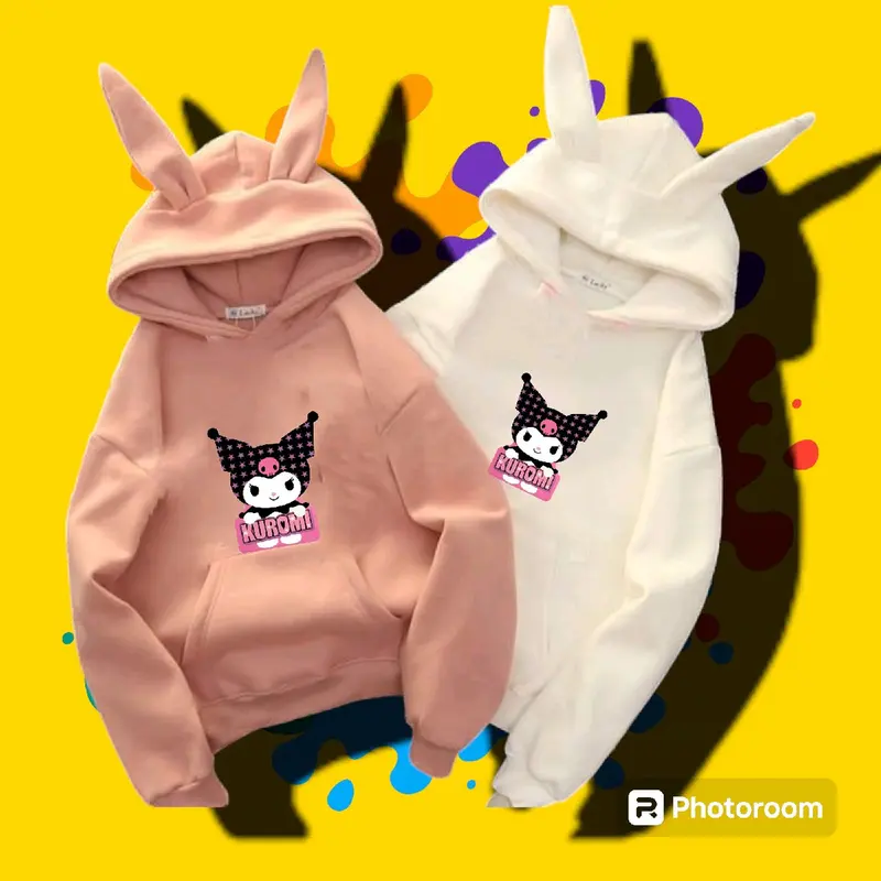 hoodie kuromi anak lucu terlaris cantik murah model kekinian jaket kuromi cinamorol melody sanrio 3