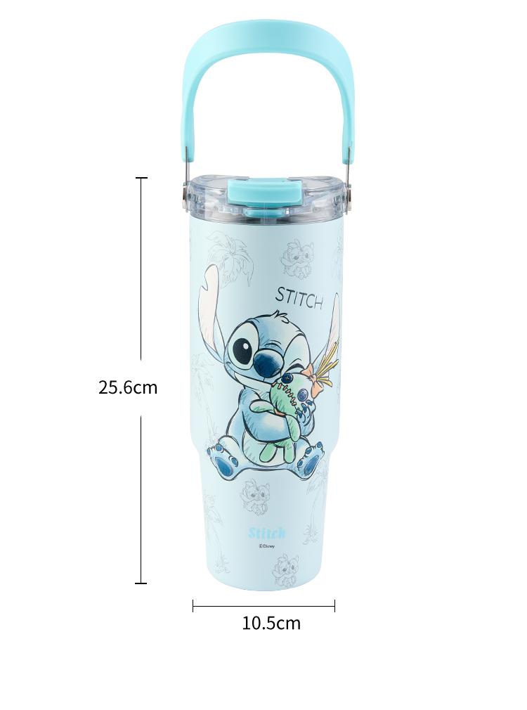 【SPECIAL EDITION】 DISNEY Tumbler STITCH 900ml Stainless Steel 304 - 3in1 Phone Stand Handle Sedotan Botol Minum Karakter Termos Portable BKL50802