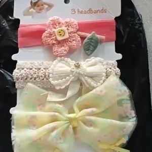 Bandana Anak/Bayi 1set 3pcs Headband Korea/Bando Korea Import/Bando Korea
