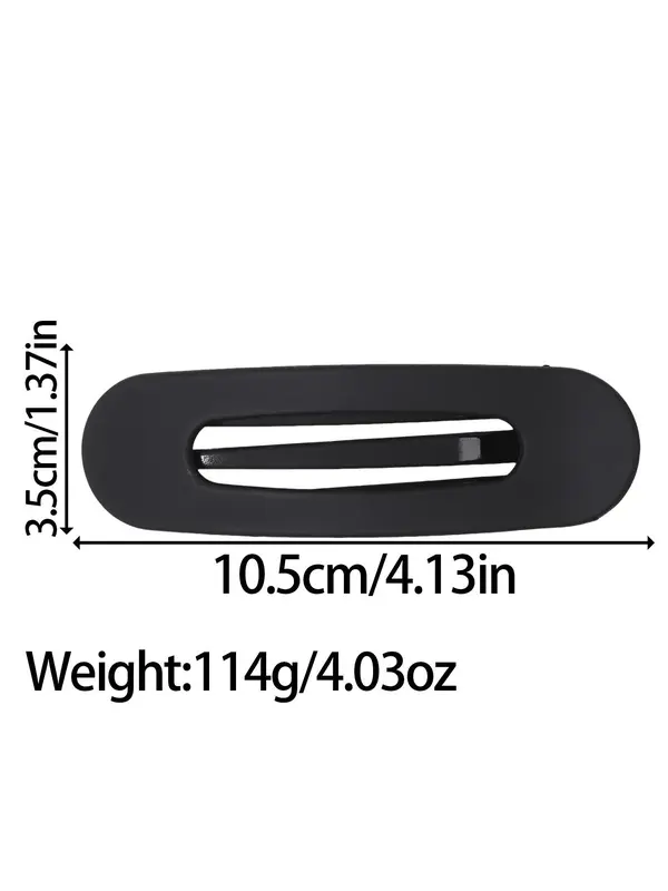 Solid Color Hair Clip, Casual Simple Hair Accessories for Women & Girls, Minimalist Headwear Suitable for Thick Hair 1