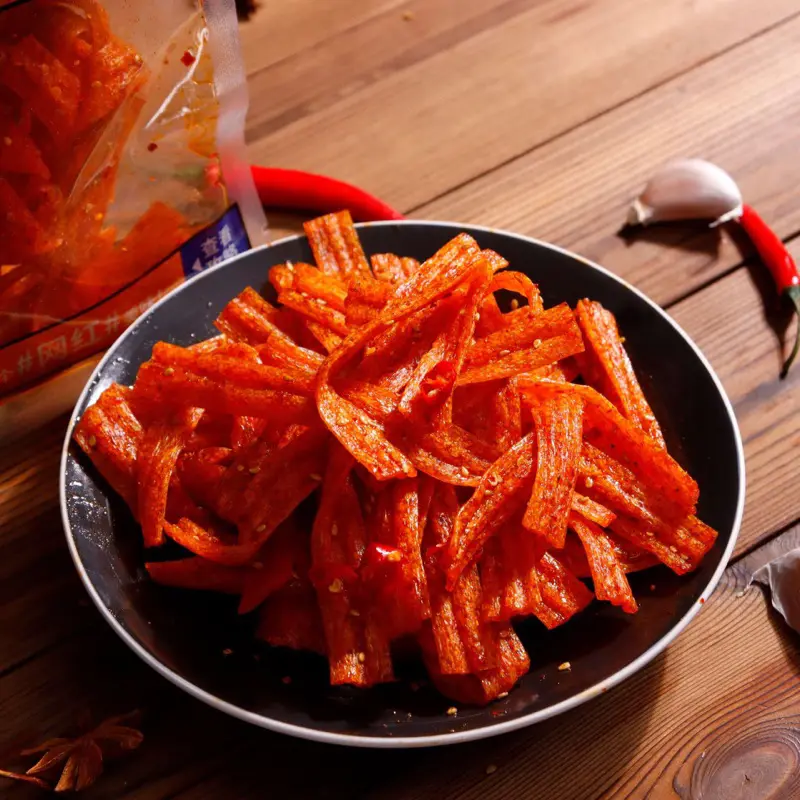 Shuang Jiao Delicious 102 gram Spicy  Delicious 102gr Snack Pedas 8