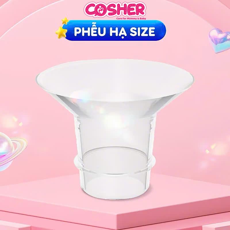 Đệm Hạ Size Phễu Hút Sữa Cosher Bằng Silicone, Miếng Giảm Size Phễu