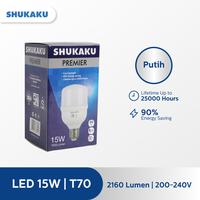 Gambar SHUKAKU LAMPU LED T70 15 Watt Cahaya putih 6500K E27 dari SHUKAKU Official Store Kota Administrasi Jakarta Utara 2 Tokopedia