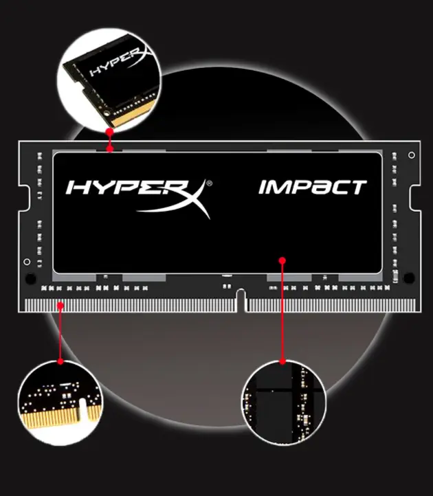 RAM DDR4 SODIMM chơi game, Kingston Hyperx, dành cho máy tính xách tay, bộ nhớ 8GB, 2666MHz,1pcs 4