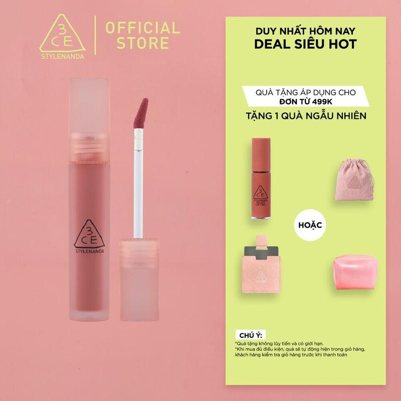 Son kem lì lâu trôi nhẹ môi Blur Water Tint-3CE Blur Water Tint