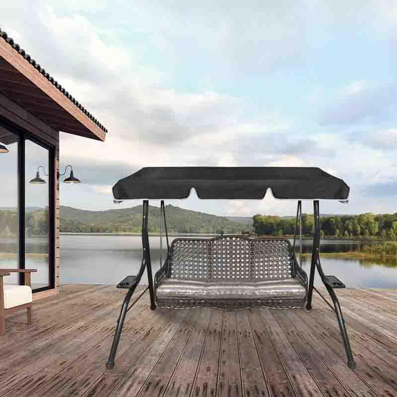 Product Introduction of Porch Swing Awning Replacement Waterproof Swing Canopy Garden Outdoor Patio Hammock Swing Awning 19