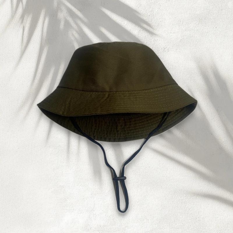 Topi Bucket Hats Anak Polos Bolak-Balik bahan japn drill model Korean Style unisex cwe/cwo termurah Fashion 3