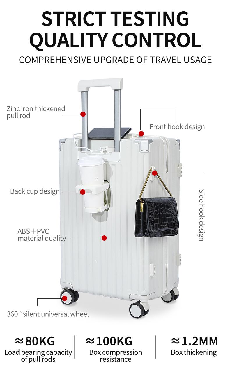 998 High-Fashion Bestseller Luggage: Combination Lock Carry-On Suitcase, Travel Case, Hard-Shell Trolley