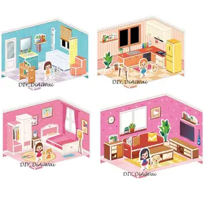 Puzzle 3D DIY bahan foam & paper mainan puzzle edukasi anak - Little Baby