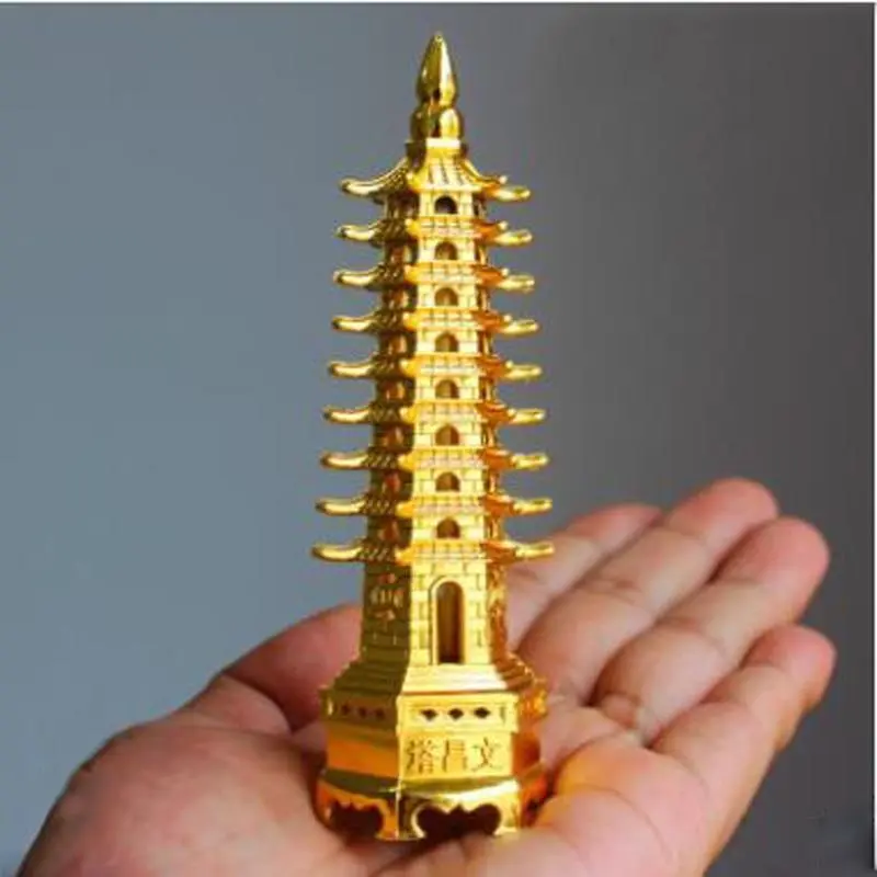 Tháp Giáo Dục Phong Thủy Hợp Kim Kẽm, Chín Tầng, Chùa Ôn Trường Để Giáo Dục, Sự Nghiệp, Tăng Trưởng Kinh Doanh, Đồ Trang Trí Để Bàn