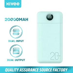 KIVEE Hot sale 20000mAh /10000mAh power bank Super fast charging power bank for iPhone Samsung Huawei with LED digital display Powerbank