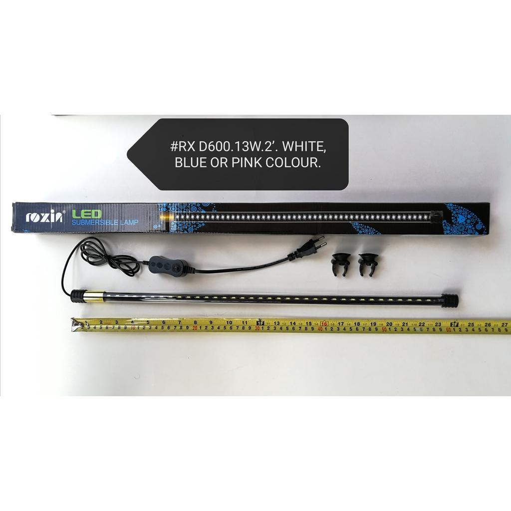 Roxin Color LED Submersible Lamp RX D600 13W Aquarium Fish (Random Color)