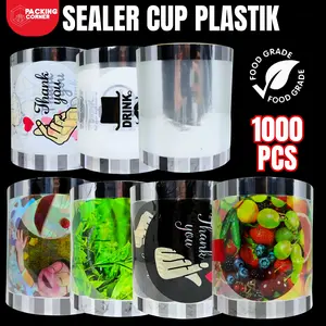 1000 PCS - Cup Sealer Plastik Lid Cup Press | Segel Gelas Minuman