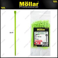 Gambar MOLLAR 89-115 Kabel Ties Hijau 2.5 x 100 mm Nylon Cable Tie - 100 pcs - 93-175 dari Mollar Kota Cirebon 1 Tokopedia