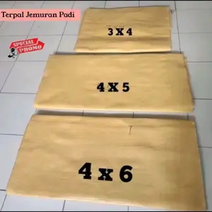 Terpal Jemur Padi Jumbo Besar Tanpa Sambungan Bahan Tebal Lebih Kuat