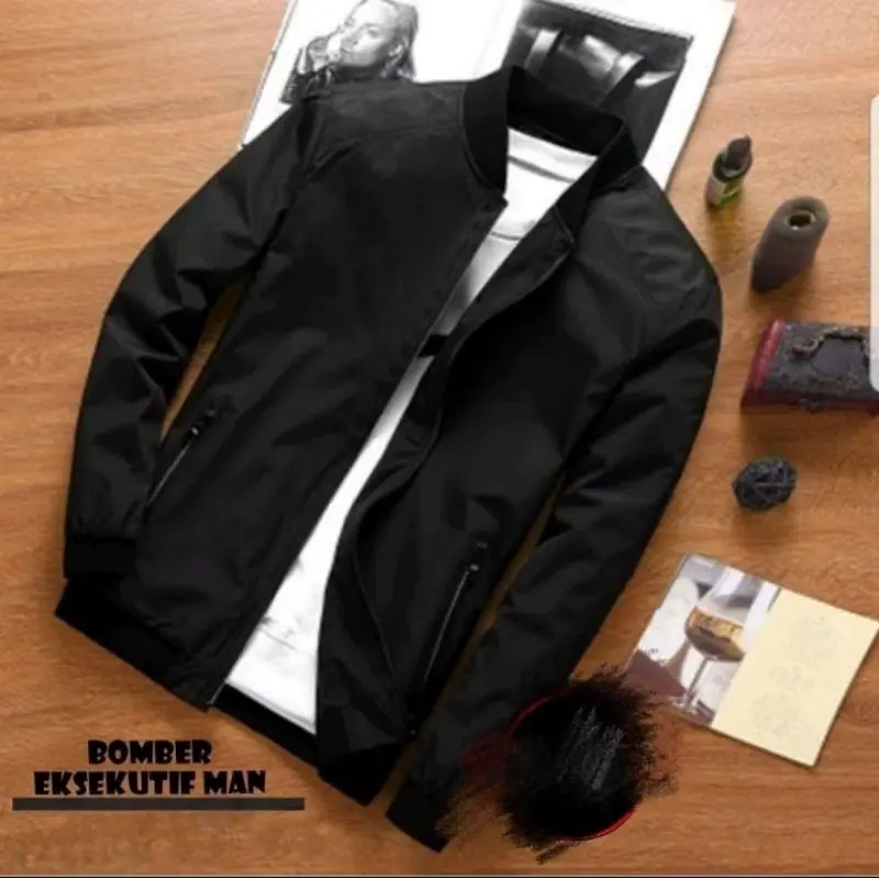 BOMBER MAN JAKET//JAKET EKSEKUTIF MAN//JAKET BOMBER jaket  kemeja bulu angsa m