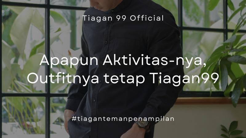 Product Introduction of Tiagan99 Kemeja Koko Kurta Pria Shanghai Lengan Pendek Motif Biru Putih Bahan Katun Series Basel 1