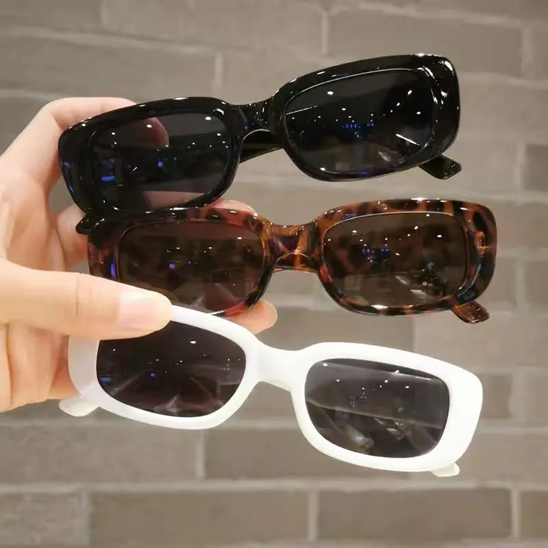 Kính Râm Trẻ Em Gọng Vuông Retro, Chống Nắng Ngoài Trời, Chụp Ảnh Du Lịch 0
