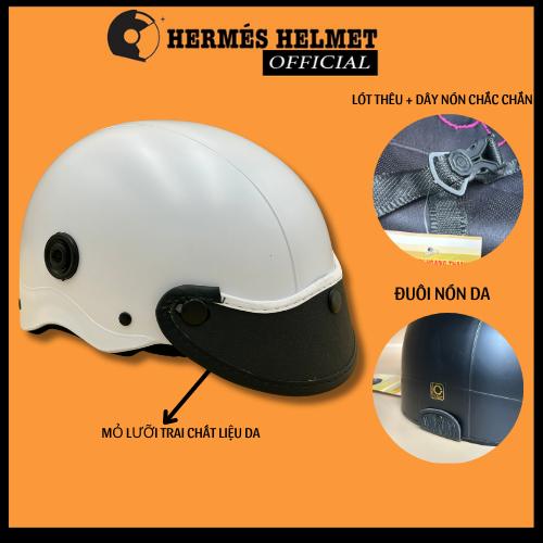 Nón mũ bảo hiểm xe máy nam nữ nửa đầu CHÍNH HÃNG CAO CẤP BAO ĐẬP có lỗ thống gió 2