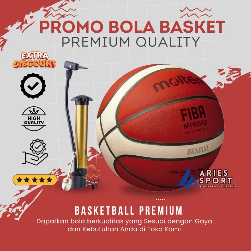 MOLTEN Bola Basket Molten bg4500 bg500 ORIGINAL Bola Basket Size 7 1