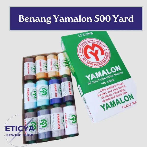 Benang Jahit Merk Yamalon 500 yard 1 pc Murah BEST SELLER / Benang Jahit / Benang Yamalon