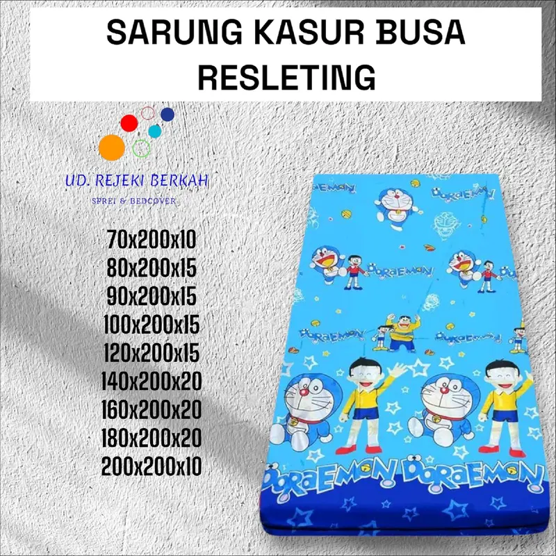 Sarung Kasur Busa Resleting Terbaik & Termurah - Aneka Ukuran Kain Non Bantal Guling Non Bedcover Bunga 4