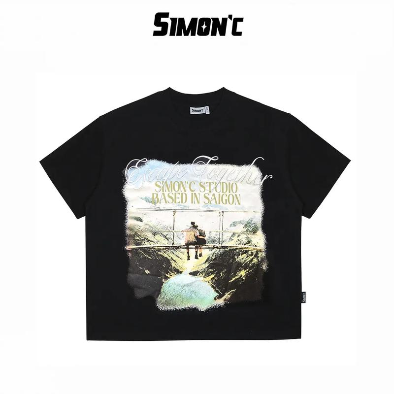 Áo Thun Form Big Boxy '' SIMON'C TOGETHER '' 100% Local Brand Unisex Cổ Tròn