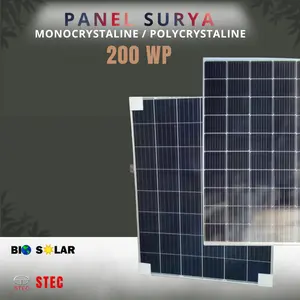 PANEL SURYA MONOCRYSTALINE POLYCRYSTALINE 200WP 200 WP BIOSOLAR ST.SOLAR CPS TKDN DAN SUNWATT TKDN