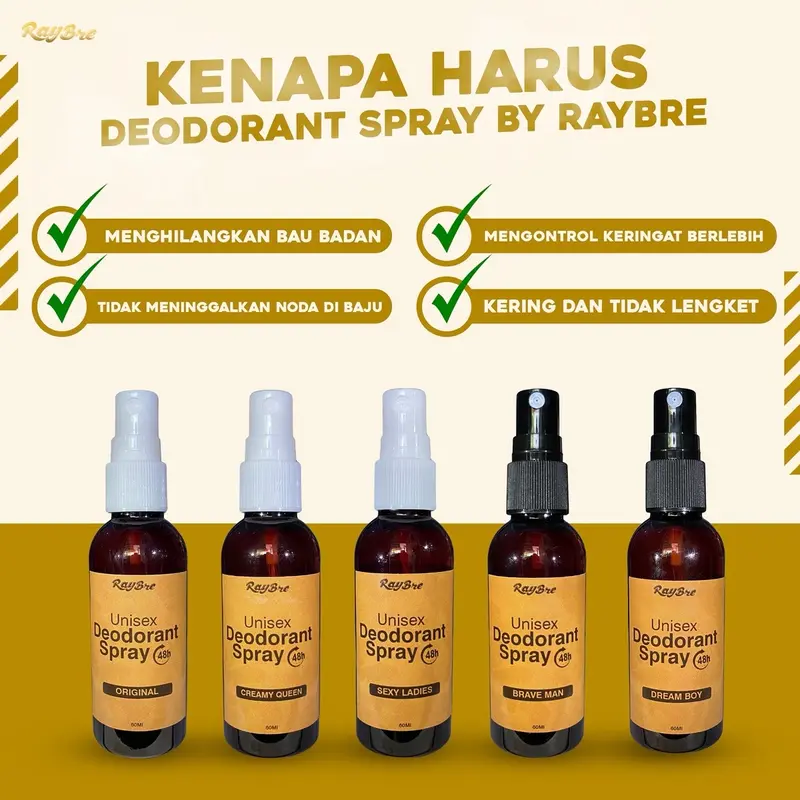 Deodorant spray cewek 25ribu dapat 3 aroma untuk Ketiak Wanita 4